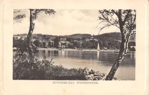 uk15511 bowness bay windermere real photo uk