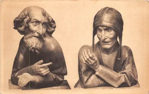 BR39571 institution st marc a Strasbourg Bustes en bois france