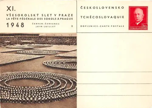 B22853 Vsesokolsky Slet v Praze La Fete Federale des Sokols a Prague czech repub