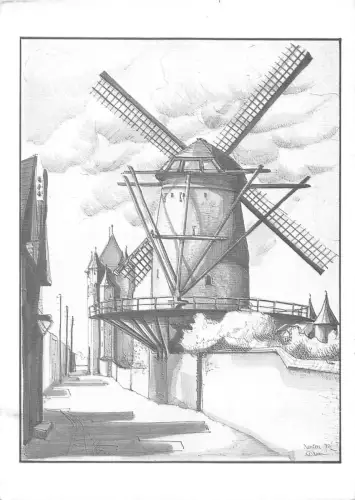 B99118 Xanten Muhle AK Windmühle Moulin A Vent Deutschland