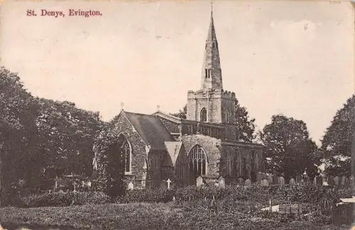 uk14607 st denys evington real photo uk