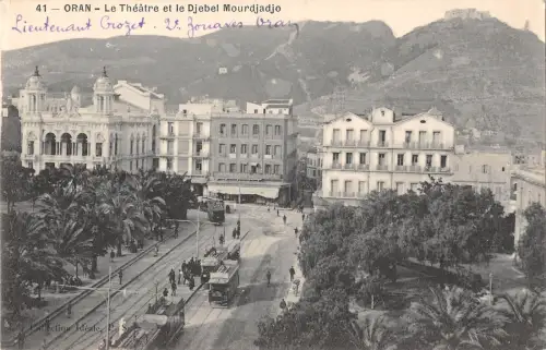 BR45148 Oran le theatre et le Debel mpurdjadjo algeria
