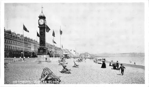 uk30985 jubiläumsuhr weymouth echtfoto uk