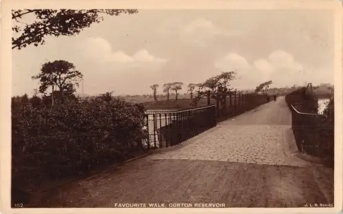 uk12897 favorite walk gorton reservoir real photo uk