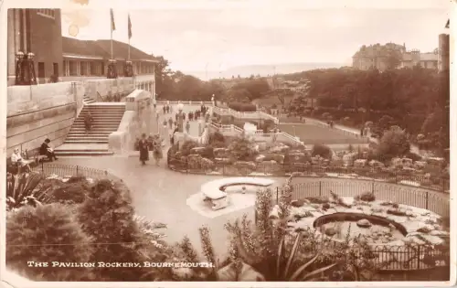 uk14193 pavilion rockery bournemouth real photo uk