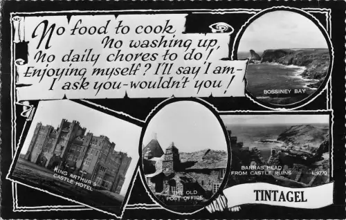 BR67716 tintagel multi views bossiney bay uk