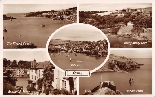 uk14040 fowey real photo uk