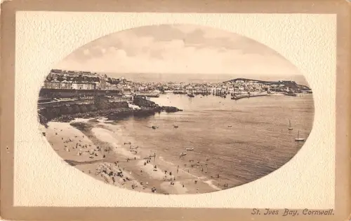 uk15560 st ives bay cornwall real photo uk