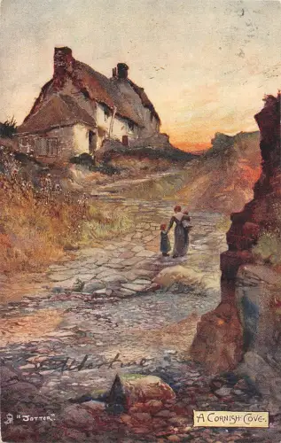 BR93399 a cornish cove painting postcard fotter uk