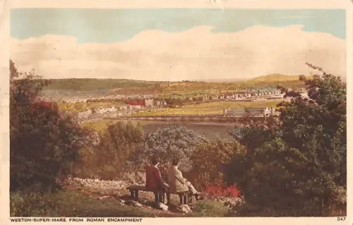 BR099874 weston super stute from roman encampment uk