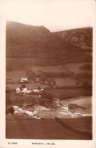 uk15505 rheidol falls wales real photo uk