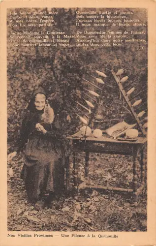 BF8213 nos vieilles provinzen une fileuse a l quenouille france