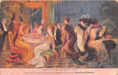 BC60460 Restaurant parisien a Bruxelles exposition 1910
