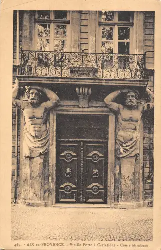 BF9999 aix en provence vieille porte a cariatides conrs france Frankreich