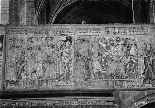 BR10131 Abbaye de la Cahise Dieu Tapisseries Daniel a Babylon Postkarte Frankreich