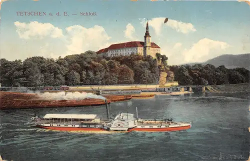 B20661 Tetschen a d E Schloss tschechisch