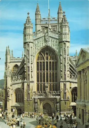 B97487 bath the west front of the abbey uk