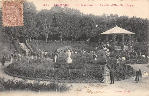 BR43431 le mans la terrase du jardin d gartenbau Frankreich