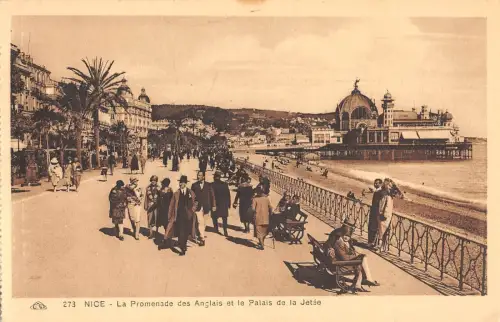 B98339 nice la promenade des anglais et le palais de la jetee france