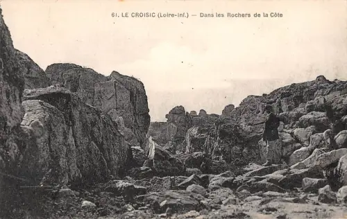 BR78368 le croisic dans les rochers de la cote france