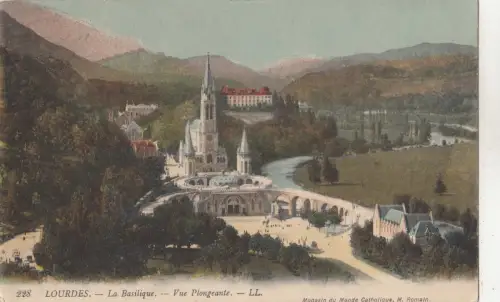 BG25782 lourdes la basilique vue plongeante france