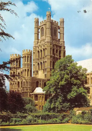 BR91109 ely cathedral west tower uk