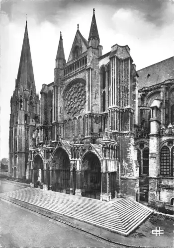 BT4936 Portail sud Cathedrale de Chartres Frankreich