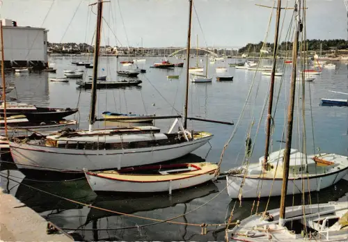 BR48876 La trinite sur mer bateaux de plaisance et le pont de Jerisper Frankreich
