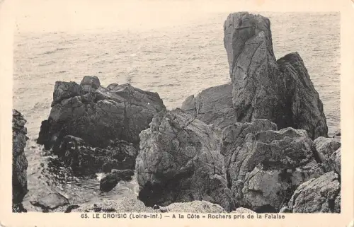 BR50840 Le croisic rochers pris de la falaise Frankreich