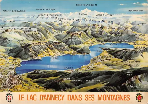 BR54318 le lac d annecy dans ses montagnes france