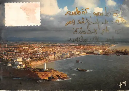 BR50265 Biarritz coucher de soleil sur la ville Frankreich