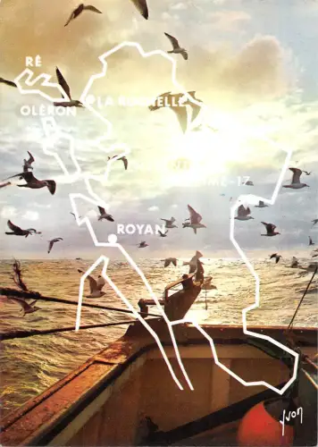 BT6395 Charente maritime trace geographique dy Departamanet France