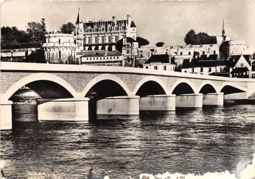 BR9229 Amboise Le Chateau et le Nouveau pont france