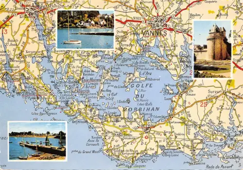 BR42942 le golf du morbihan Map cartes geographiques