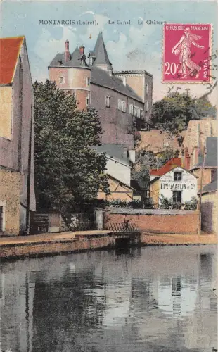 BR53795 Montargis le canal le chateau Frankreich