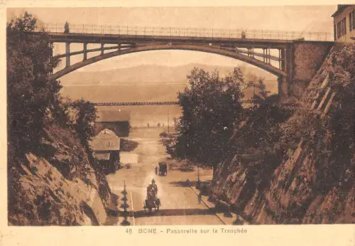 BR46279 Bone passerelle sur le tranchee Algeria