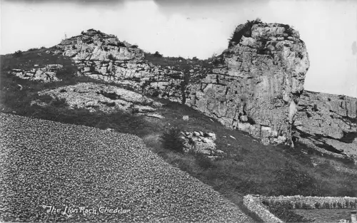 uk11634 lion rock cheddar real photo uk