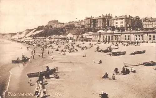 uk14165 bournemouth from pier real photo uk