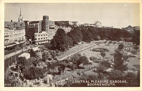 uk29322 Central Pleasure Gardens Bournemouth Echtfoto UK