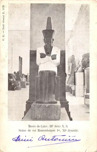 BR46749 Statue du Roi Montouhotpou Musee du Caire Ägypten