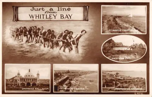 uk13079 whitley bay real photo uk