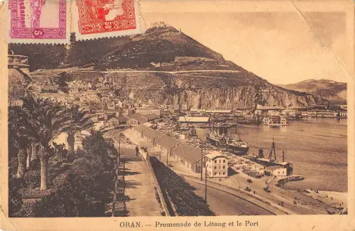 BR45926 Oran promenade de letang et le port algeria