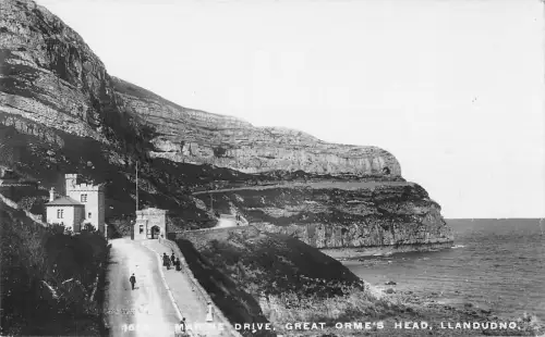 uk30668 marine drive great ormes head llandudno wales real photo uk