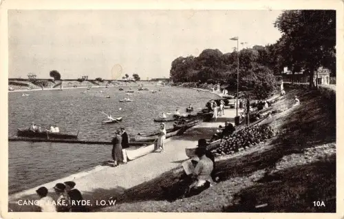 uk15077 cance lake ryde isle of wight real photo uk