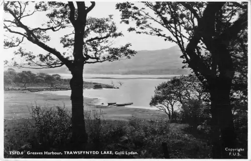 uk30632 graves harbour trawsfynydd lake wales real photo uk