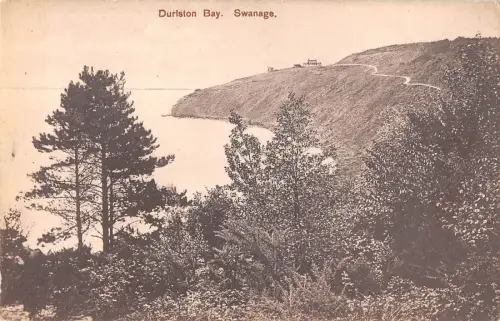 uk12885 durlston bay swanage real photo uk