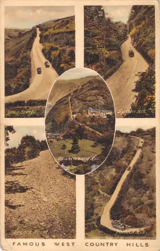 uk12071 berühmte west country hills echtfoto uk