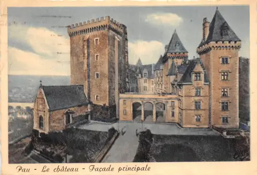 BR6580 Pau Le Chateau Fassade Principale france