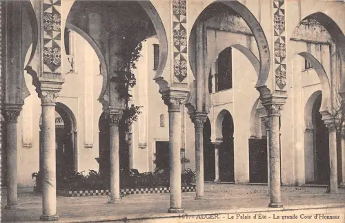 BR46130 Alger le palais d ete la grande cour d honneur Algerien