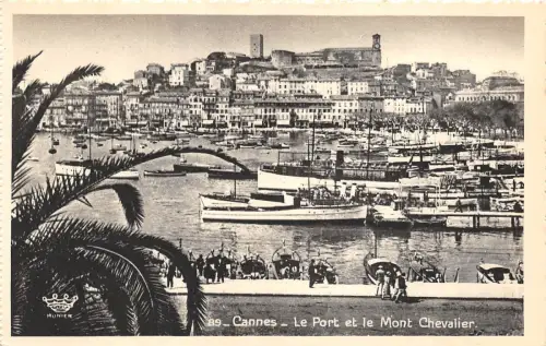 BR10032 Cannes le port et le mont Chevalier france